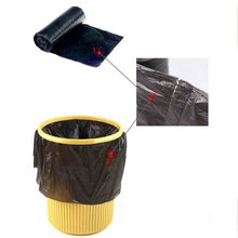 Black Garbage Bags / Dustbin Bags / Trash Bags 45x50cm (1Pc) (1 Roll contain 10 Bags) - Super Bachat