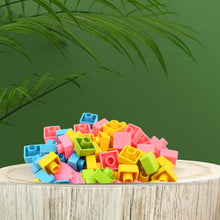 Pixel Cubes Toy for Children Early Education, Pixel Game Educational Board Games Board, Birthday Gift for Kids, Learning Math Toy, Brain Games, Math Puzzle (Approx 180 Cubes With Pixel Board & Book) - Super Bachat
