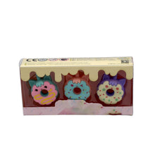 Tree Small Sized Cartoon Themed Non-Toxic Donut Erasers, School Stationery | for Kids - Boys & Girls | Birthday Gift |Return Gift (3pc Set) - Super Bachat