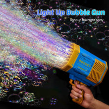 69 Holes Big Rechargeable Powerful Machine Bubble Gun Toys for Kids Adults, Bubble Makers, Big Rocket Boom Bubble Blower Best Gifts - Super Bachat
