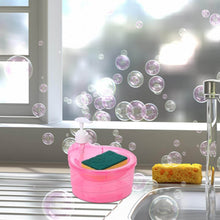 Double Layer Liquid soap Dispenser with Pump and Sponge, Practical for Hotel Sink Clear, Soap Dispensing Liquid Pump Bottle for Home, Kitchen Rectangle ( 2 in 1 ) - Super Bachat