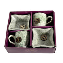 Ceramic Tea / cups / Mug Set Including Snacks / Serving Bowl Milk Cup, Coffee Cup, Tea Cup, Breakfast Cup, Drinking Mug or Outdoor for Household, Gift for Birthday, Wedding Party (4 Pcs set) - Super Bachat