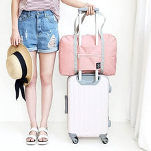 Large Capacity Luggage Bag, Foldable Waterproof Travel Bag (1 Pc / Mix Color) - Super Bachat