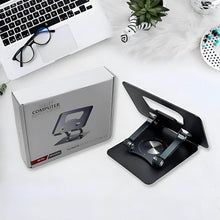 Aluminum Alloy 360°Rotating Bracket, Adjustable Laptop Stand, Portable Foldable Ergonomic Laptop Support - Super Bachat