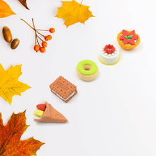 3D Fast Food Fancy & Stylish Colorful Erasers, Mini Eraser Creative Cute Novelty Eraser for Children Different Designs Eraser Set for Return Gift, Birthday Party, School Prize, Fast Food Set Eraser ( 5 pc Set ) - Super Bachat