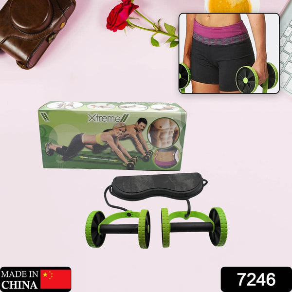 Professional Fitness Imported Ab Builder Ab Care Xtreme Fitness Resistance Exerciser Resistance Tube Ab Slimmer Rope Exerciser Body Building Home Gym Trainer for Both Men & Women (1 Pc) - Super Bachat