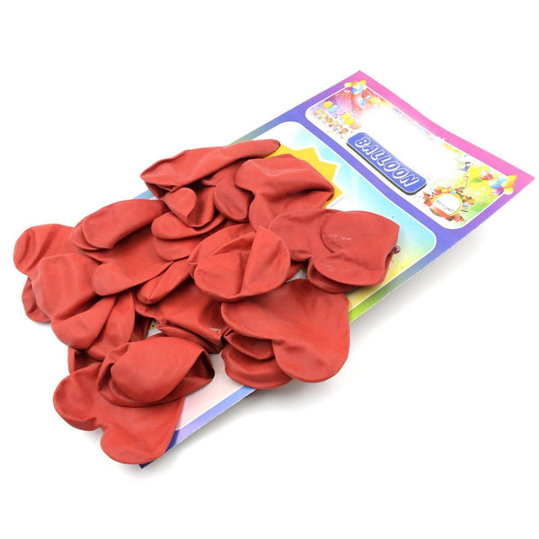 Heart shaped balloons Kinds of Rainbow Party Latex Balloons for Birthday / Anniversary / Valentine's / Wedding / Engagement Party Decoration One Color (20 Pcs Set) - Super Bachat