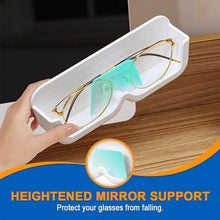 Wall Mount Sunglass Organizer Simple Space Saving Glasses Storage Box Eyewear Stand Holder for Showcase Bedroom Apartment With 2 pc Double Sided Adhesive Sticker (2 Pcs Set) - Super Bachat