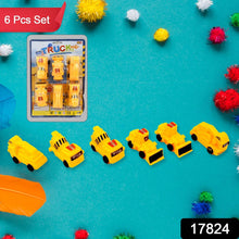 Vehicle Car Engineering Automobile Construction Car Toys Set for Children Kids Crane Excavator Road Roller Forklift Mixer Truck Transporter Truck Machine Construction Toys (6 Pcs Set) - Super Bachat