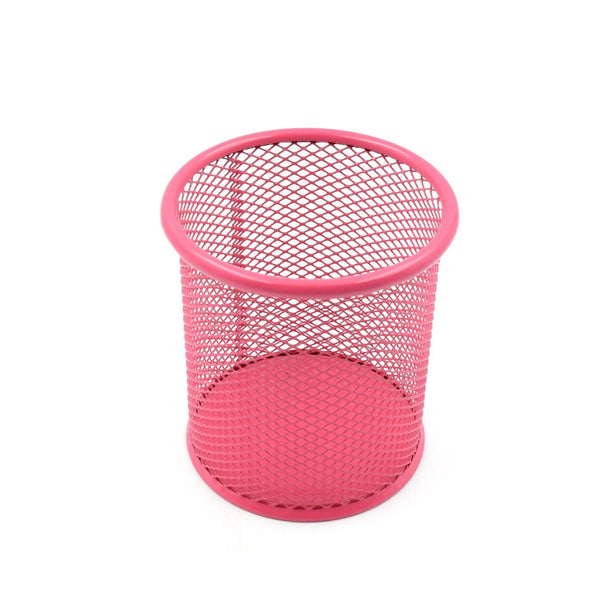 Metal Mesh Pen Holder for Desk (1 Pc): Pen Stand, Pencil Organizer, Stationery Storage - Super Bachat