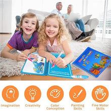 Magic Water Quick Dry Book Water Coloring Book Doodle with Magic Pen Painting Board - Super Bachat