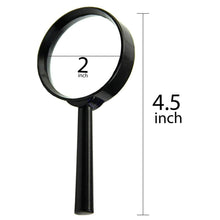 Magnifying glass Lens - reading aid made of glass - real glass magnifying glass that can be used on both sides - glass breakage-proof magnifying glass, Protect Eyes, 50 mm - Super Bachat