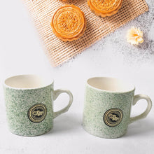 Alpino Ceramic Tea / Cups Set With Plastic Serving 2 Compartment Platter, Milk Cup / Mug, Coffee Cup, Tea Cup BPA Free Food Grade, or Outdoor for Household Gift For Birthday (3 Pcs Set) - Super Bachat