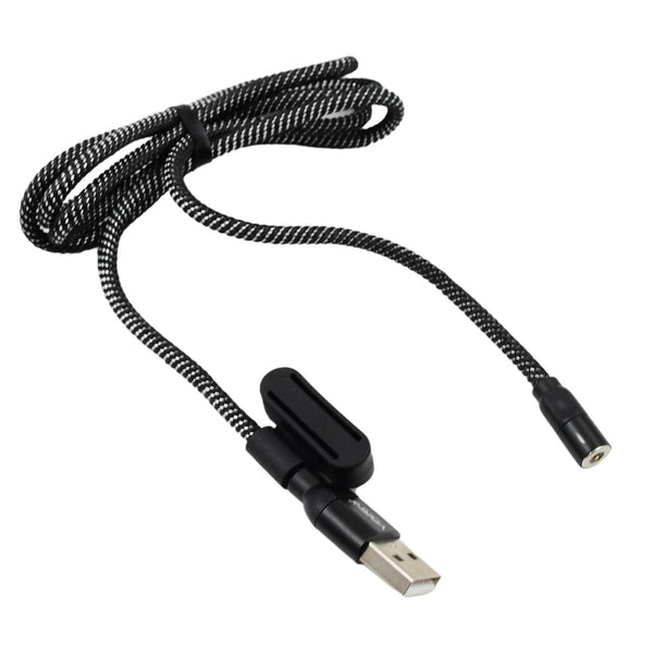 3 in 1 Magnetic USB Charging Cable | USB-c Android and Lightning with Extra Protecting Nylon| Strong Magnetic Cable with Full Rotation Support Fast Charging - Super Bachat