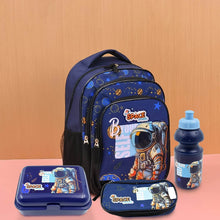 5 in 1 School Bag Includes lunch bag, 14 inch School Bags, water bottle & pencil case in box packing (1 Set / Mix Color)) - Super Bachat
