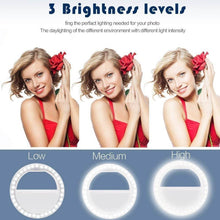Phone Selfie Light Selfie Ring Light Selfie Light for Smartphone Selfie Light for Phone Battery Operated Selfie Ring Light (Battery Not Included) - Super Bachat