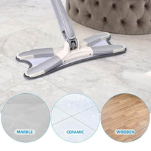 Adjustable 360° Flat Hand Mop: Floors, Walls, Ceilings (Easy Squeeze) - Super Bachat