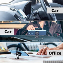360 Degree Rotating Magnetic Car Phone Holder | Metal Folding Car Phone Holder | New Alloy Folding Magnetic Car Phone Holder (Pack of 1) - Super Bachat