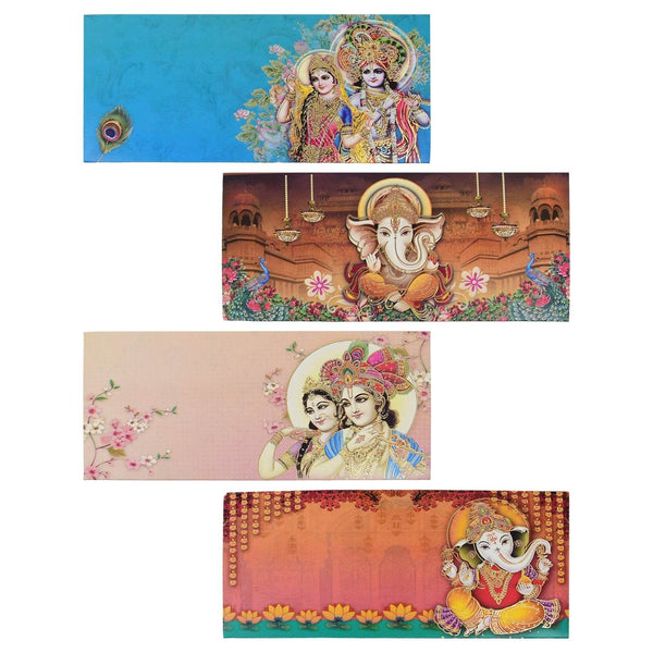 Wedding Gift Envelopes Gift Card (1 Pc / Multicolour / Design) - Super Bachat