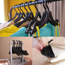 10 Pcs Portable Folding Clothes Hanger Creative Travel Easy to Carry Clothes Hanger for Adults and Children - Super Bachat
