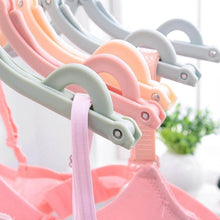 10 Pcs Portable Folding Clothes Hanger Creative Travel Easy to Carry Clothes Hanger for Adults and Children - Super Bachat