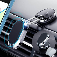 360 Degree Rotating Magnetic Car Phone Holder | Metal Folding Car Phone Holder | New Alloy Folding Magnetic Car Phone Holder (Pack of 1) - Super Bachat