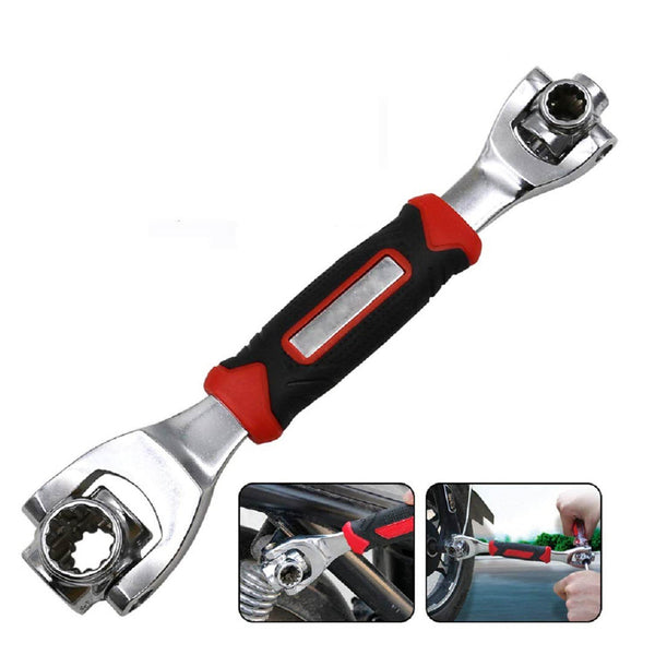 48 in 1 Socket Point Universal Car Repair 360 Degree Fixed Square, Hex, Torx Hand Tool Wrench - Super Bachat