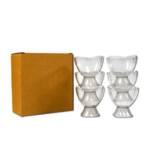 Serving Dessert Bowl Set - 6pcs Ice Cream, Salad, and Fruit Bowls (Brown Box) - Super Bachat