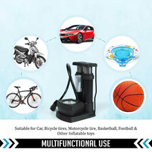 Portable Mini Bike Pump with Gauge - Super Bachat