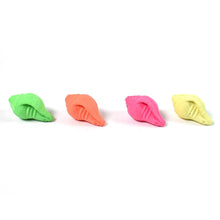 Shankh Shape Eraser Rubber (1 Pc / Mix Colour & Design) - Super Bachat