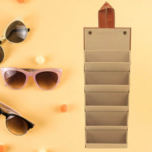 5 Slots Sunglasses Organizer Box, Glass Holder Box, spectacle case of sunglasses, Specs case, Foldable Travel Glasses Case Storage (1 Pc) - Super Bachat