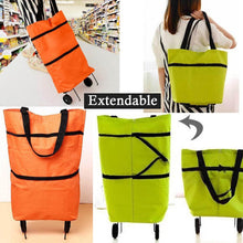 Folding Cart Bags Trolley Shopping Bag For Travel Luggage - Super Bachat