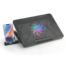 Laptop Cooler Cooling Pad with 2 Quiet Led Fans, Dual USB Ports, Portable Ultra Slim USB Powered 7 Heights Adjustable Laptop Stand for Gaming Laptop - Super Bachat