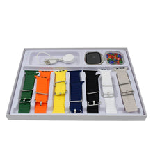 7 in 1 Ultra Smart watch Combo with Seven Classic Straps & Transparent Screen Guard (1 Set / Mix Color) - Super Bachat