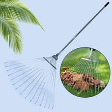 115-152 CM Rake for Gardening, Stainless Steel Telescopic Garden Rake for Quick Clean Up of Lawn and Yard, Adjustable Rake Claws Spacing Garden Broom with Long Handle for Clean Leaves (MOQ :- 12 pc) - Super Bachat