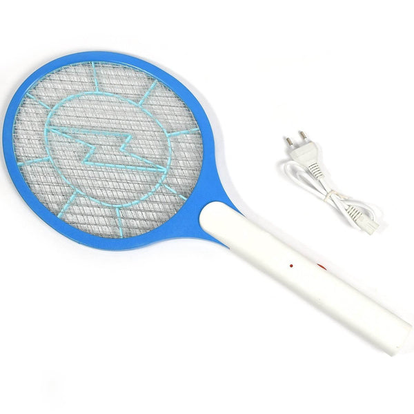 Mosquito Killer Racket Rechargeable Handheld Electric Fly Swatter Mosquito Killer Racket Bat, Electric Insect Killer (Quality Assured) (with cable) - Super Bachat