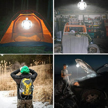 Solar Multi-Functional Emergency LED Light Bulb with USB Charging, LED camping lamp, camping lamp, USB rechargeable, 5 brightness light modes, foldable camping light, SOS IP65 waterproof camping light, blackout emergency equipment, camping gadgets - Super Bachat