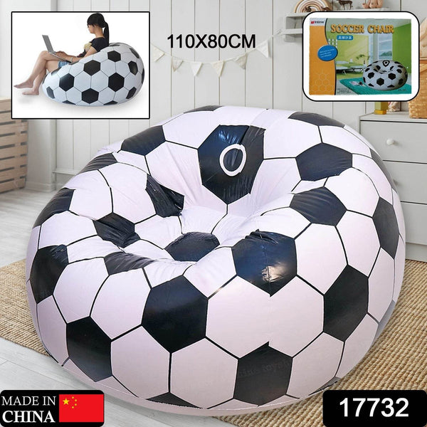 Foldable Sofa, Cartoon Style Inflatable Folding Chair, Ball Chair, Inflatable Sofa for Adults, Kids size (110cm x 80cm) - Super Bachat