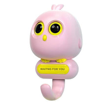 Self Adhesive Wall Hooks Eye Catching Cute Bird Hook Automatic Open Close Eyes Creative Wall Hook (1 Pc) - Super Bachat