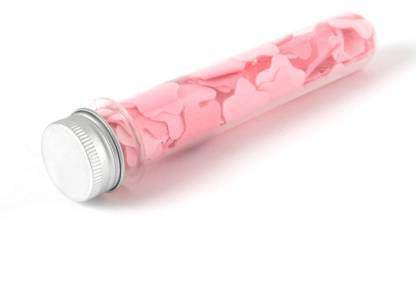 Portable Hand Washing Bath Flower Shape Paper Soap Strips In Test Tube Bottle - Super Bachat