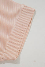 Jet Stream Textured Knit Round Neck Short Sleeve Top