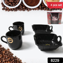 Play Station Ceramic Tea / cups / Mug Set With Handle Serving Bowl Milk Cup, Coffee Cup, Tea Cup, Breakfast Cup, Drinking Mug or Outdoor for Household, Gift for Birthday, Wedding Party (4 Pcs set) - Super Bachat