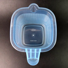 Plastic Square Transparent Bath Water Mug (1 Pc / 1000 ML / Mix Color) - Super Bachat