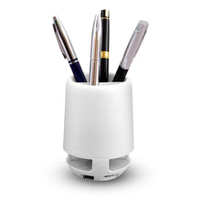 Multifunctional 4 Compartment Pen Holder with Bluetooth Speaker 5 W Bluetooth Speaker Laptop / Desk Speaker / Table Lamp / Night Lamp Smart Color Changing Pen Stand Wireless Bluetooth Speaker - Super Bachat