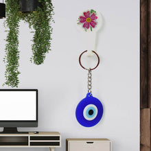 Evil Eye Rubber / Silicone Keychain (1 Pc / Blue Color) - Super Bachat