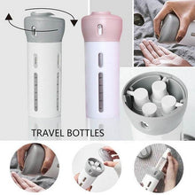 4 in 1 Travel Dispenser Bottle Set Travel Refillable Cosmetic Containers Set - Super Bachat