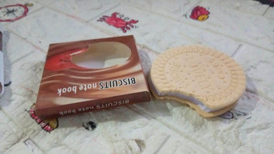 Round Biscuits Diary Notebooks Original Biscuits Smell Writing Practice Book Early Learning Copybook Premium Biscuits Book ( 1Pc Book ) - Super Bachat