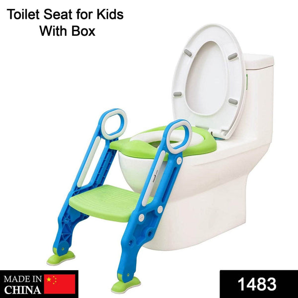 2 in 1 Training Foldable Ladder Potty Toilet Seat for Kids ----- - Super Bachat