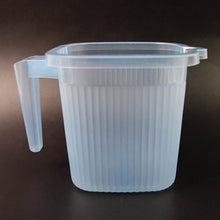 Plastic Square Transparent Bath Water Mug (1 Pc / 1000 ML / Mix Color) - Super Bachat