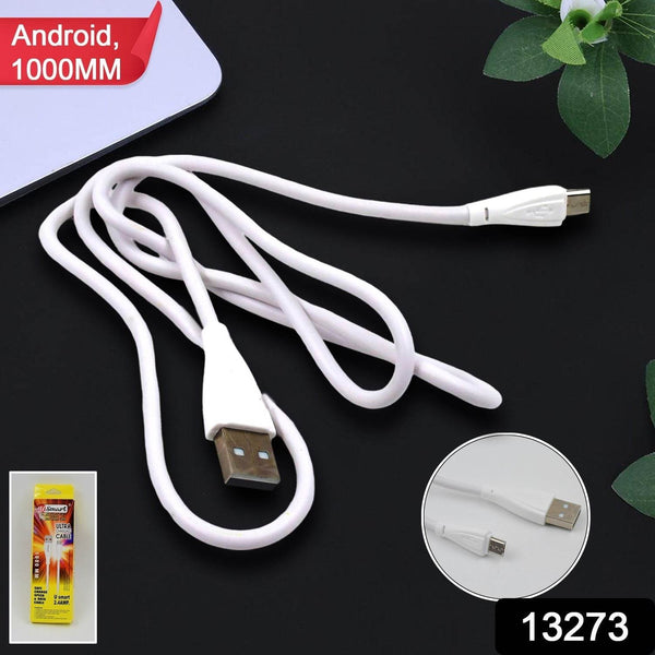 Fast Charging For Android & Data Transfer, Long Micro Cable (1000 Mm) - Super Bachat